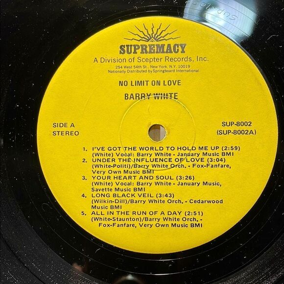 Barry White No Limit On Love Vinyl Record - Picture 7 of 7